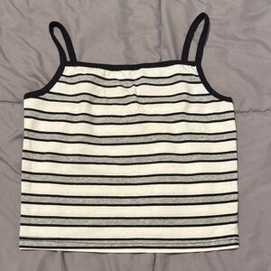 Cotton On Striped Black & White Top (XS)